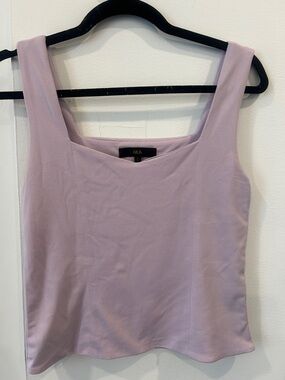 AKA Lavender Square-Neck Tank Top